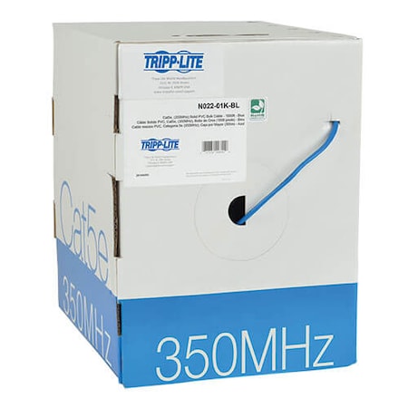 Tripp Lite 1000ft cat5e 350MHz- Blue, N02201KBL n02201kbl